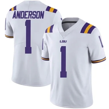 Youth Limited Aaron Anderson LSU Tigers Football College Jersey - White
