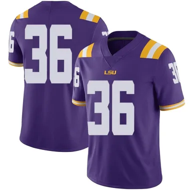 Youth Limited Cade York LSU Tigers Football College Jersey - Purple